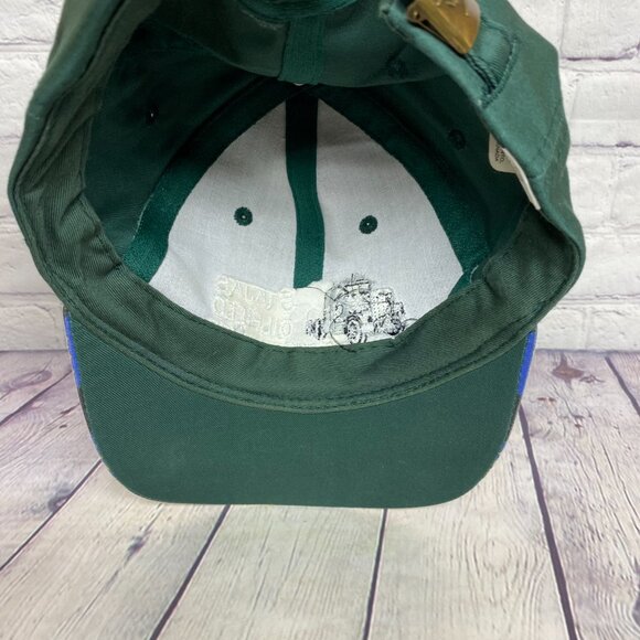 Vintage Trucker Hat Cap Strap Back Green STAJAS Oilfield Trucking Adjustable - Picture 7 of 8